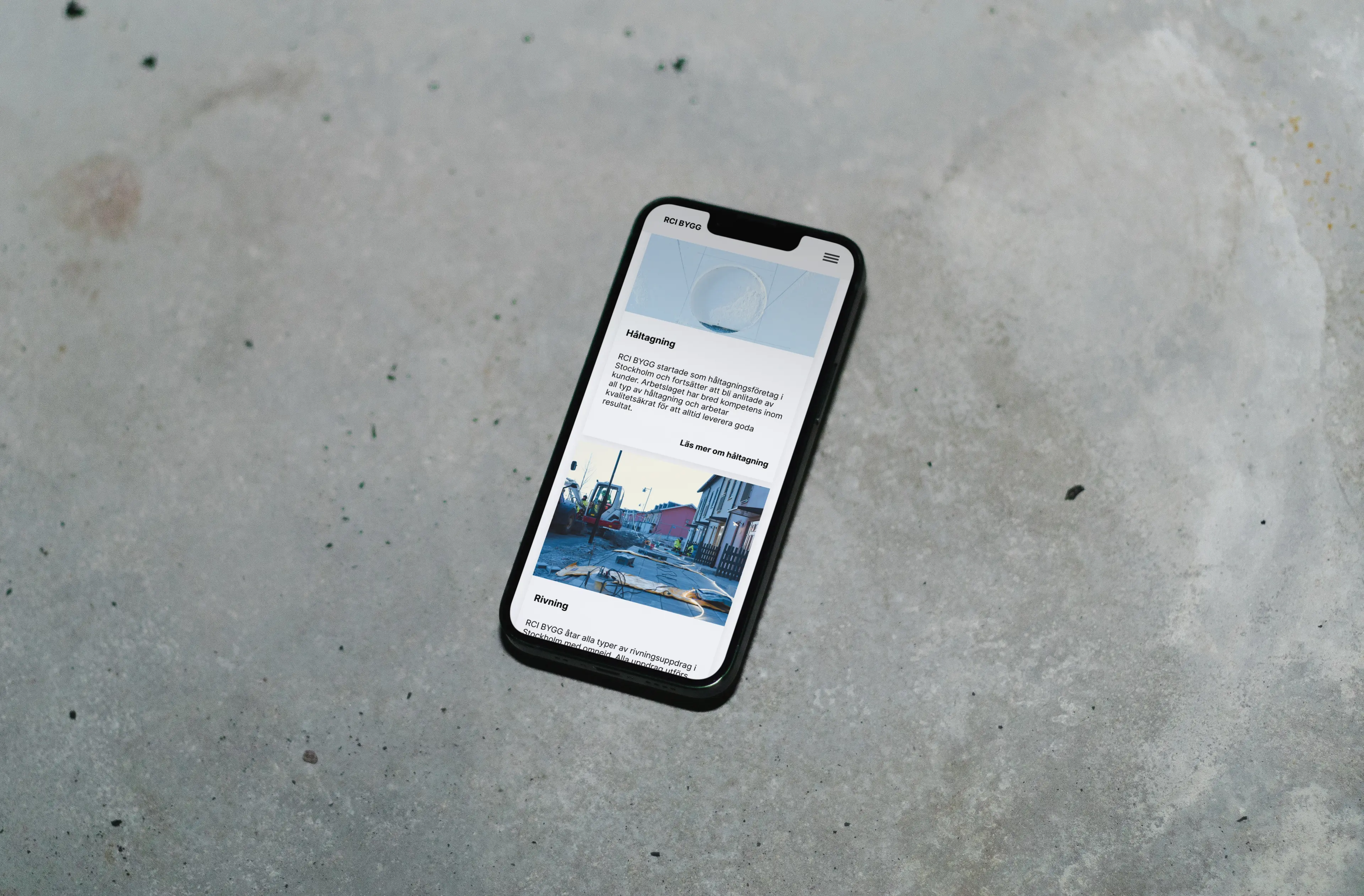 Skärmdump av RCI Bygg